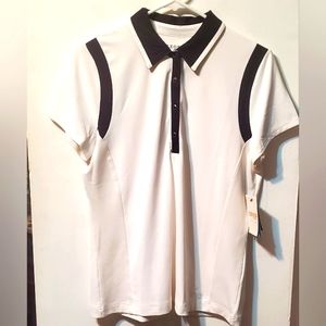 IZOD XFG color-blocked Cool-FX golf shirt Women’s Size Medium NWT